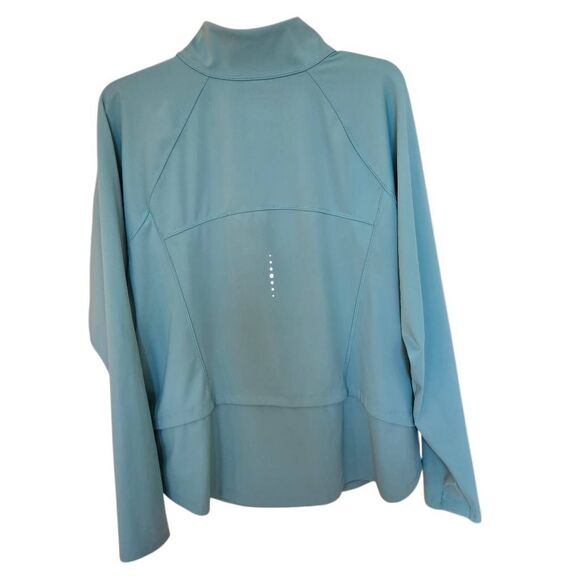 Tek Gear Womens Ultrastretch Zip Front Athletic Performance Jacket Aqua Size 2X - Picture 2 of 11
